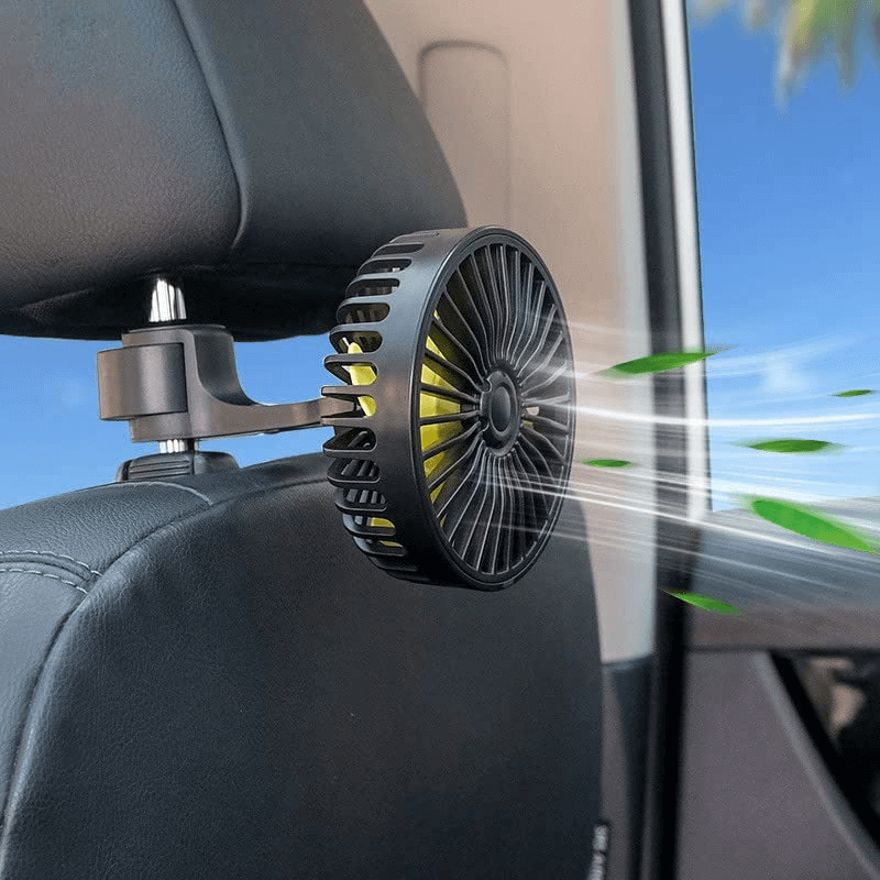 4-inch Mini fan of headrest back in the car