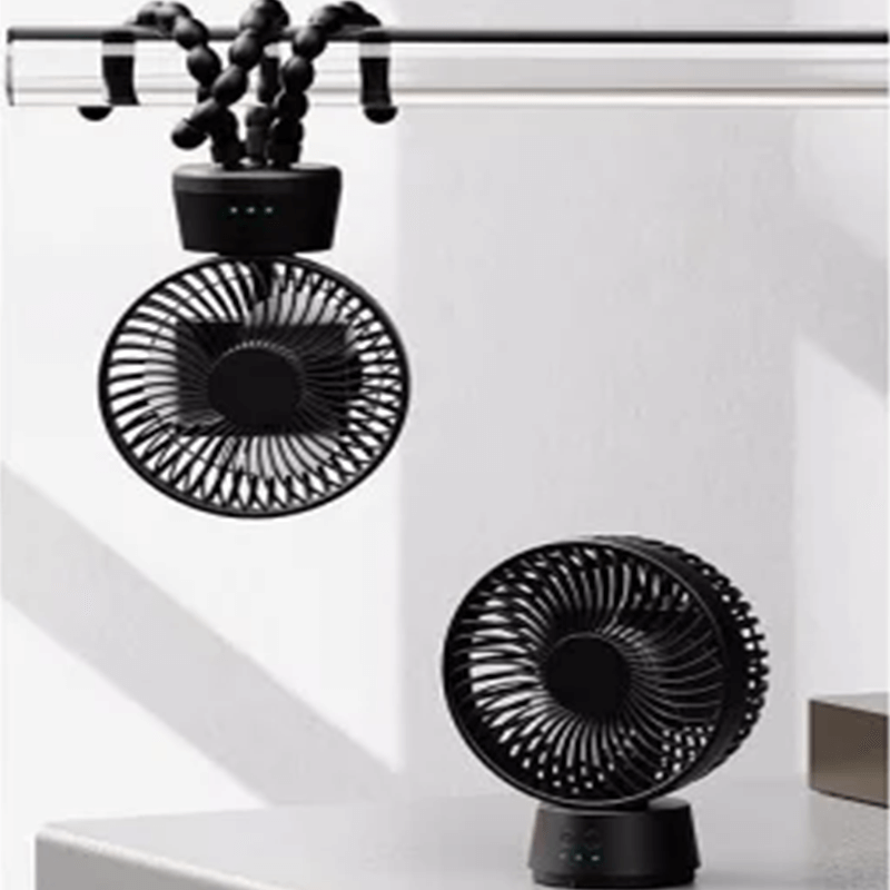 5-inch Fan for indoor, outdoor, and car with a rechargeable battery 