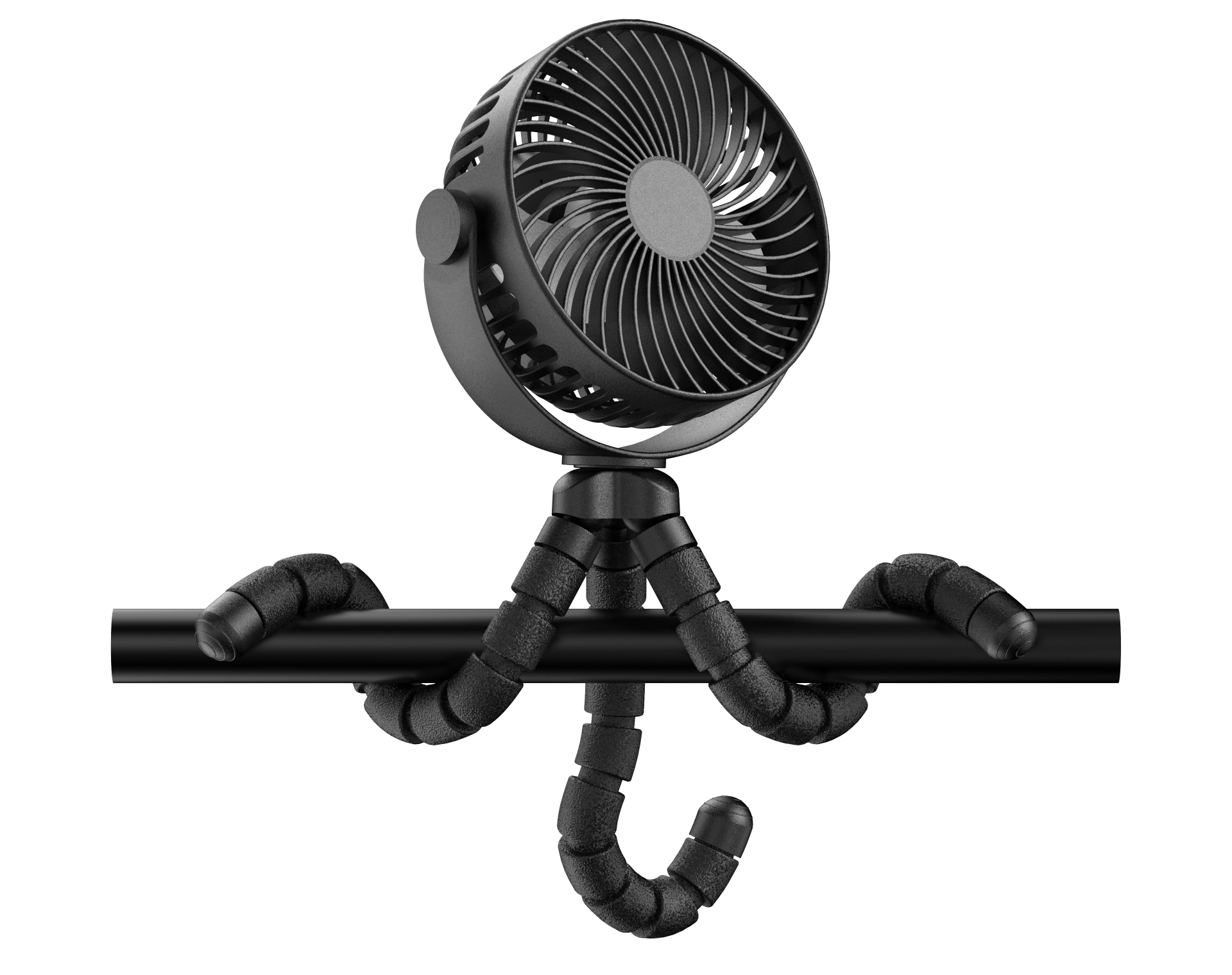5" fan of indoor,outdoor and in car with rechargeable battery  