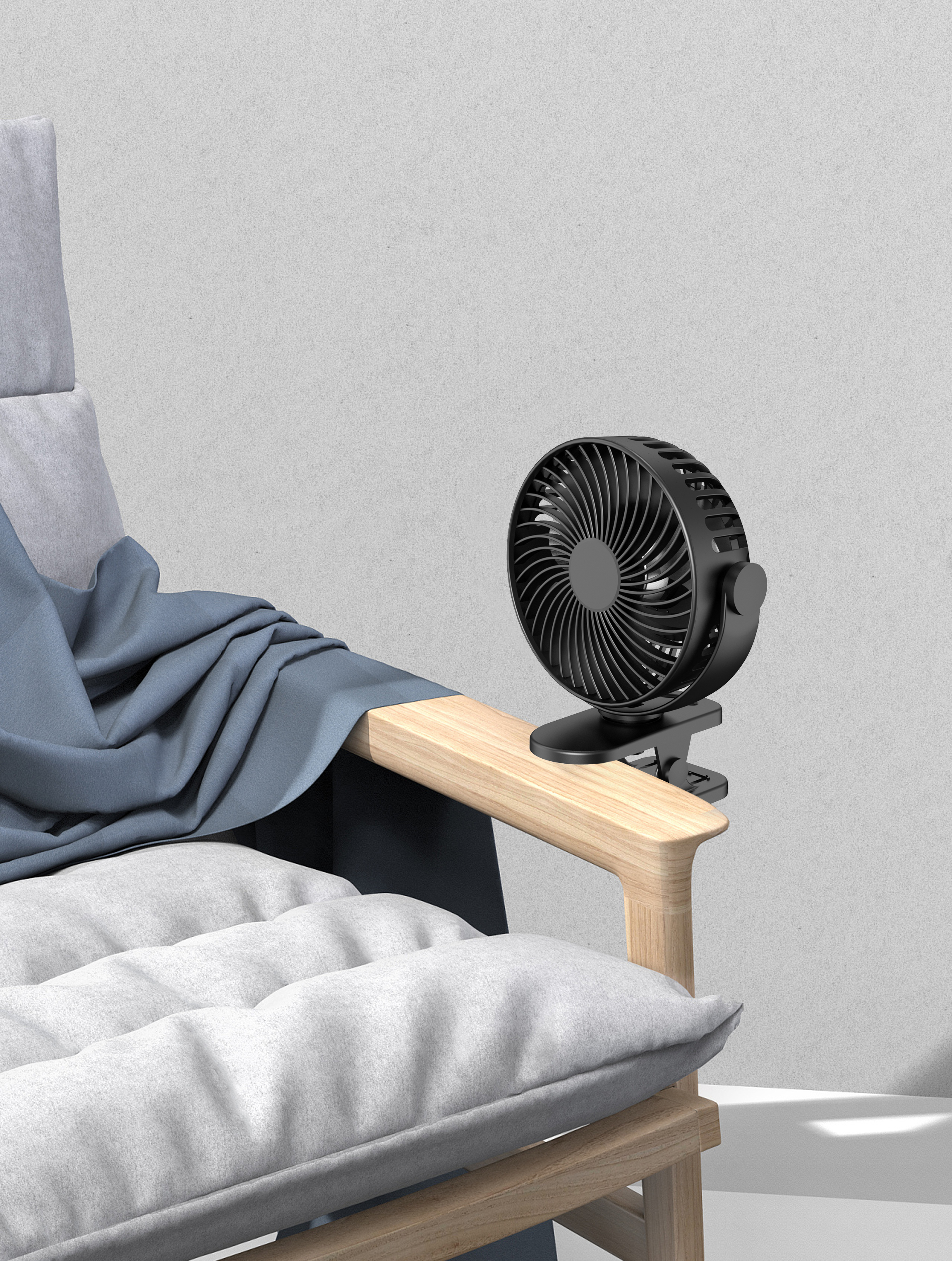Camping fan Clip on Fan Rechargeable Battery Operated Desk Fan