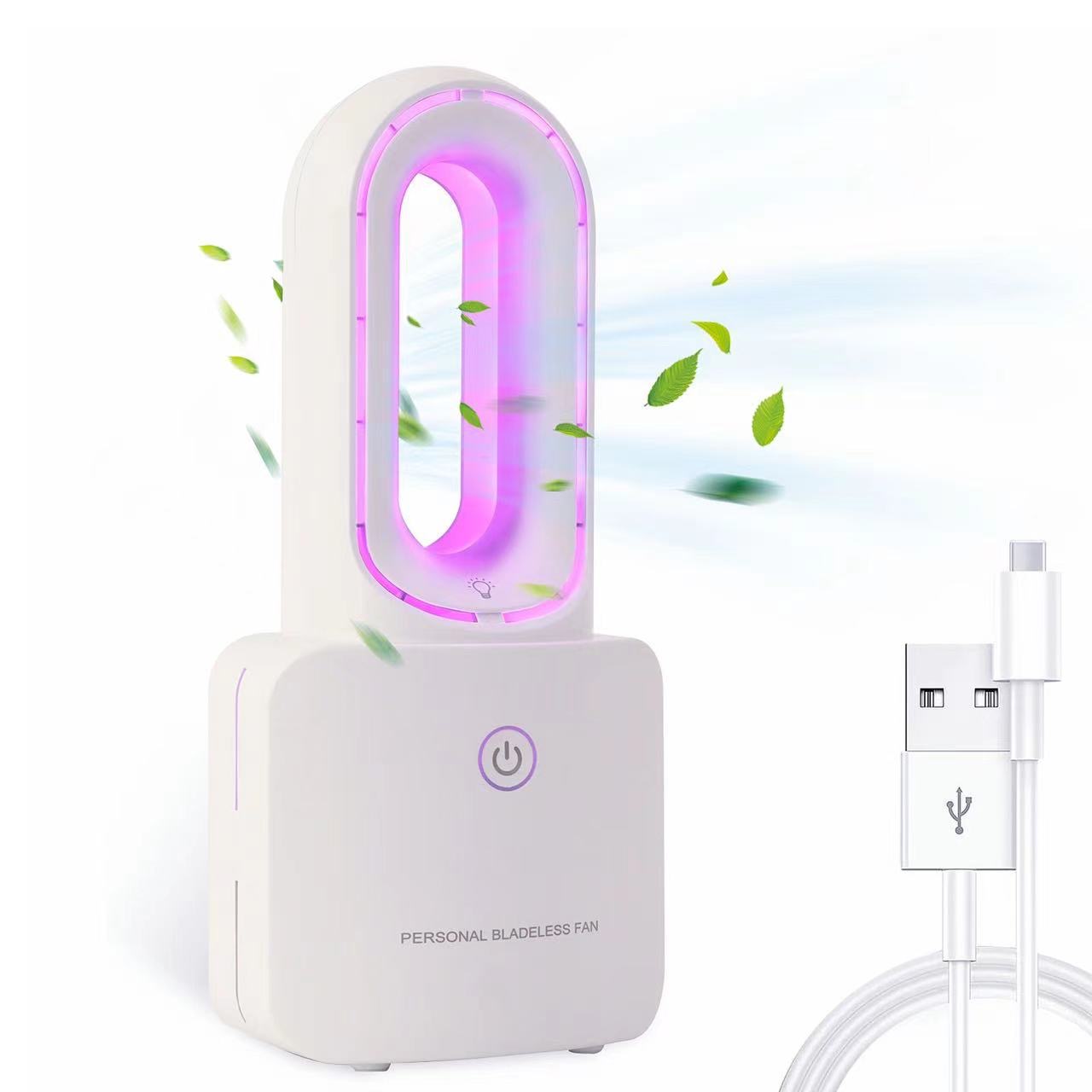 Bladeless portable silent desktop office home fan