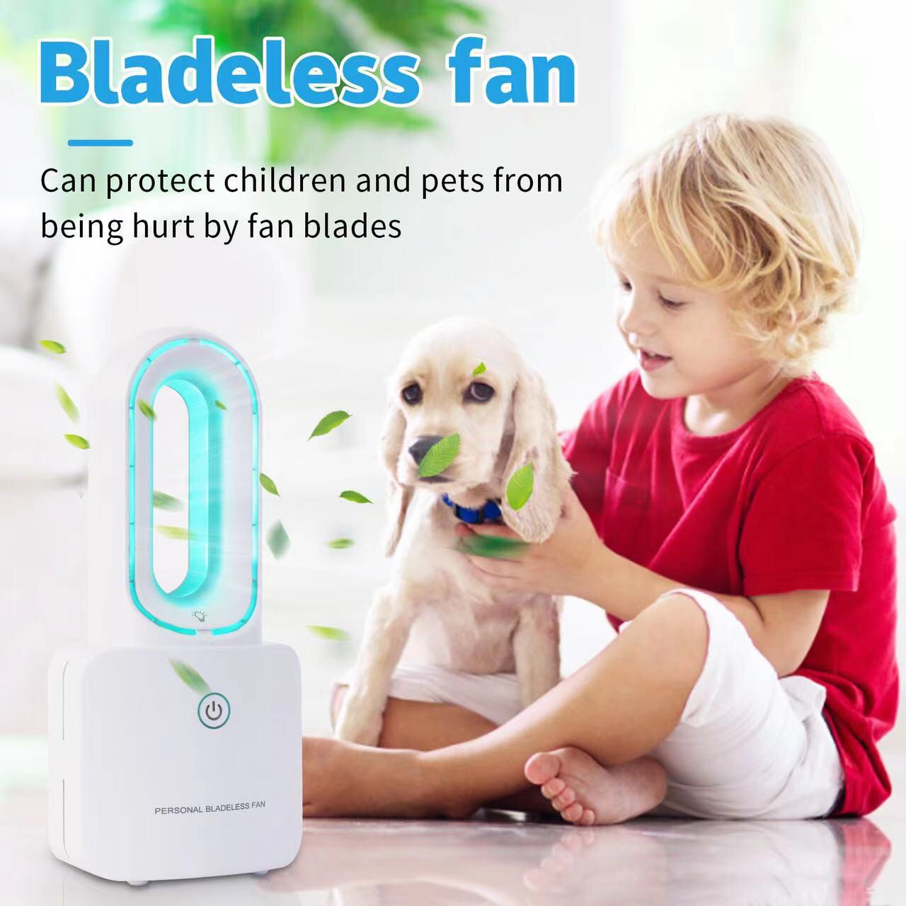 Bladeless portable silent desktop office home fan