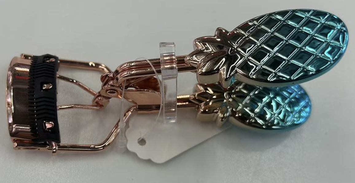 A4 comb style, electroplated rose gold, electroplated gradient pineapple handle