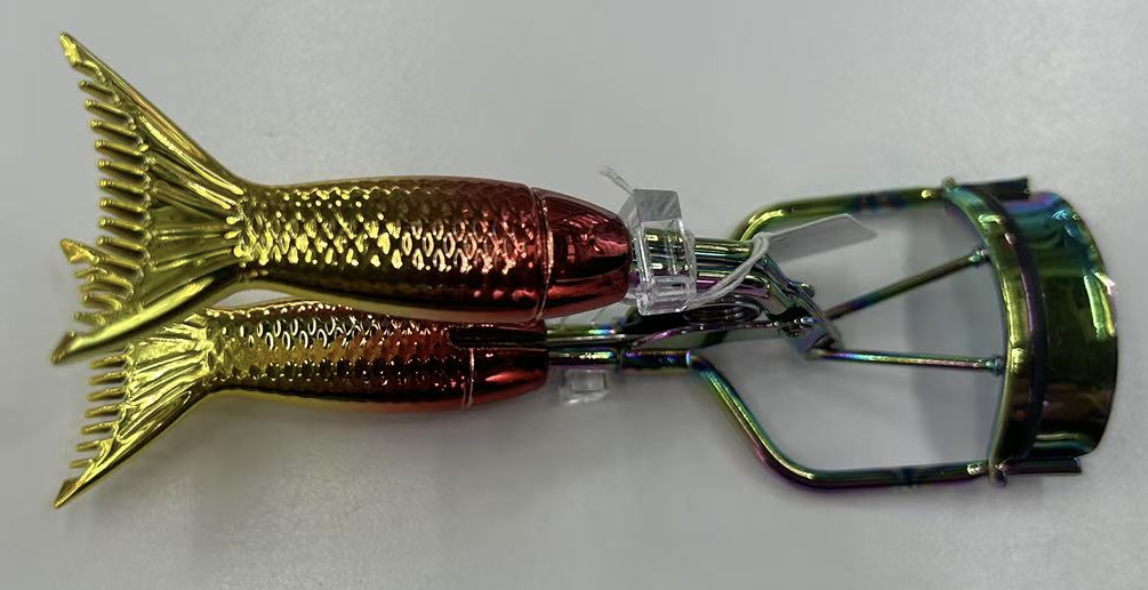 A4 colored titanium with  electroplated gradient fish tail handle
