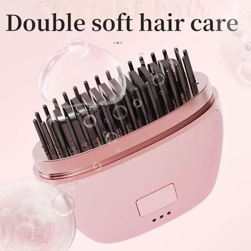 Portable straightening comb